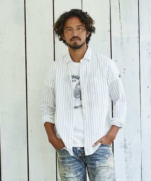 C/LI STRIPE SHIRTS / ストライプシャツ / TSH-S2105