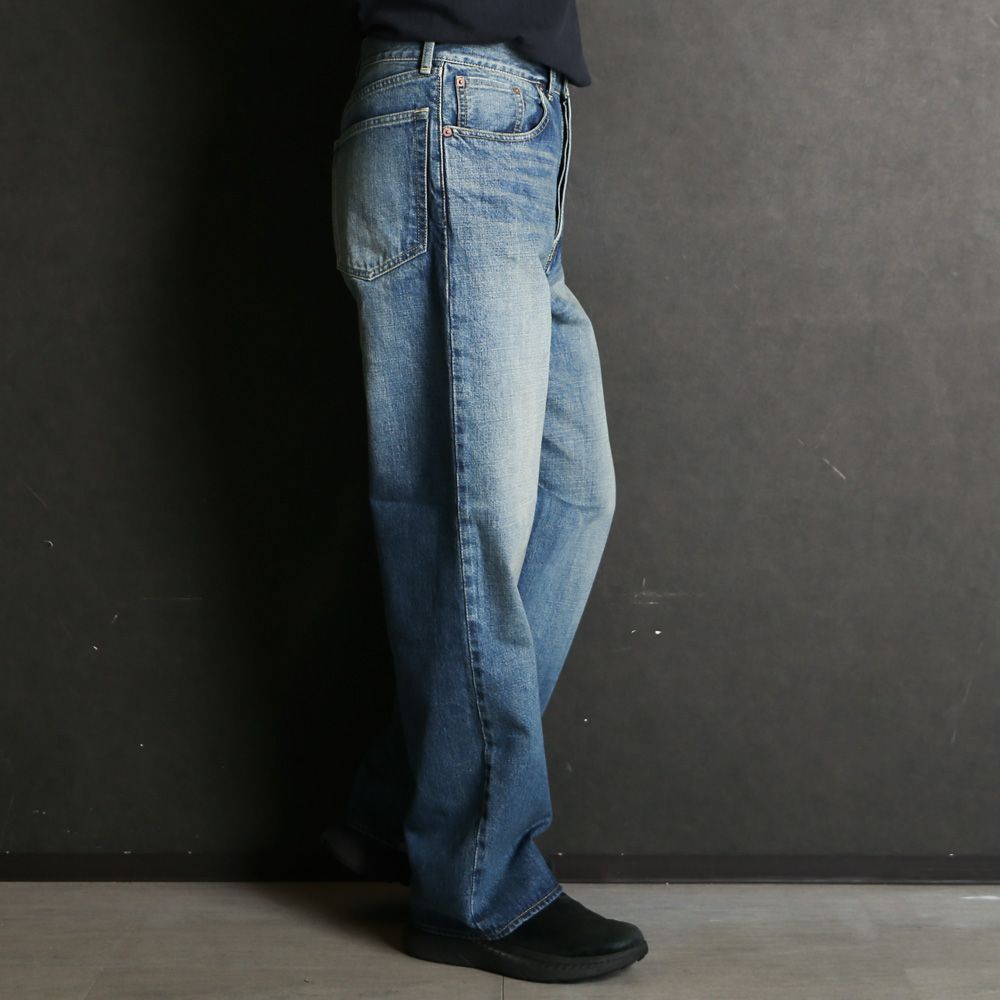 CLEAN CYLINDER FIT JEANS - INDIGO V.W / オーガニックコットン 13.5oz セルビッチデニム - クリーンシリンダーフィットジーンズ / M26A10PT12C