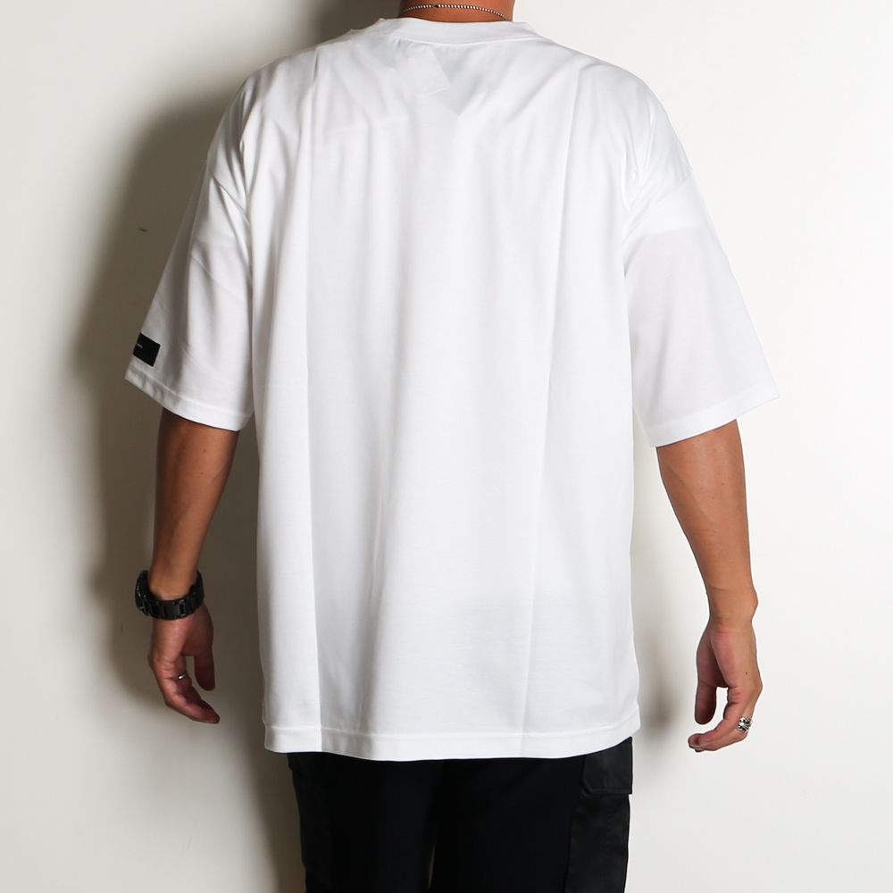 REV MESH OVER TEE - WHITE / オーバーサイズ メッシュTシャツ / RC40-T-004