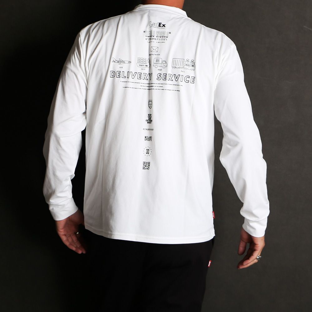 ICON GRAPHIC L/S TEE - WHITE / グラフィックTシャツ / 15045