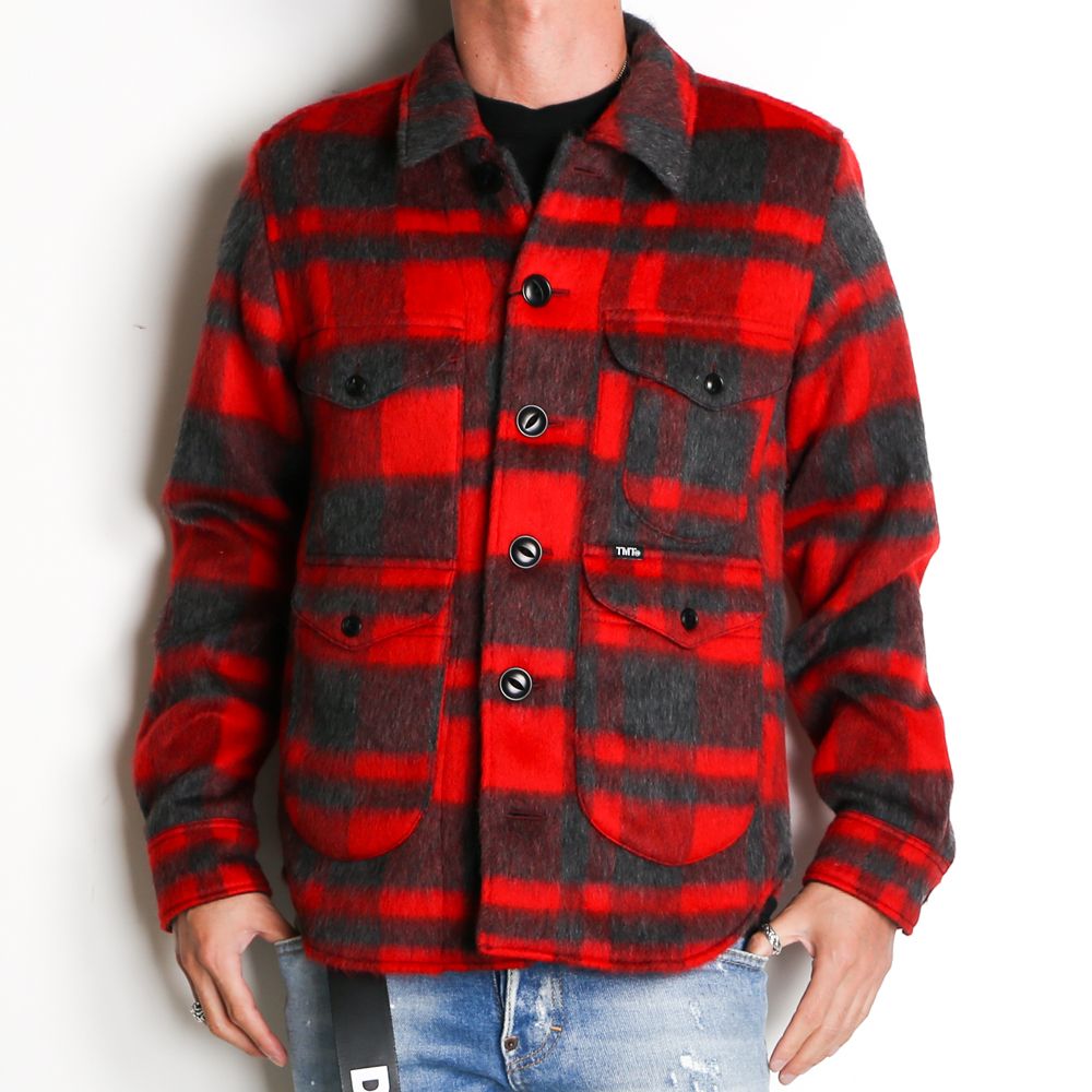 PLAID FUR WORK SHIRTS-TYPE JACKET / ブランケットチェック ワークシャツジャケット / TJK-F2016