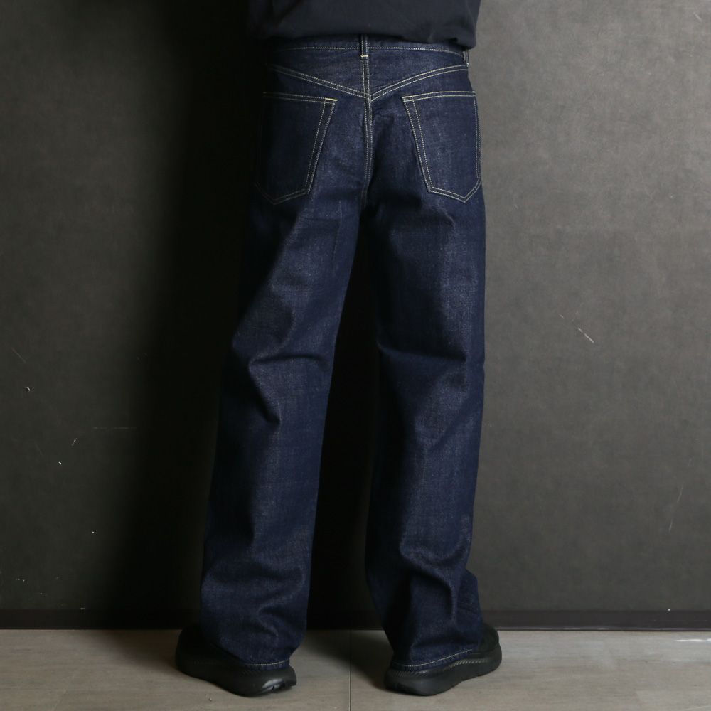 CLEAN CYLINDER FIT JEANS - INDIGO O.W / オーガニックコットン 13.5oz セルビッチデニム - クリーンシリンダーフィットジーンズ / M26A10PT02C