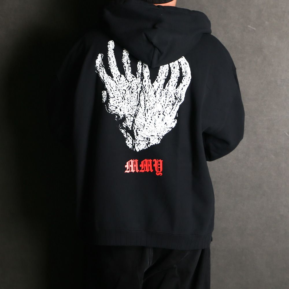 MASSES × Maison MIHARA YASUHIRO / HANDS PRINT HOODIE MMY - BLACK / プルオーバー パーカー / C15HD045