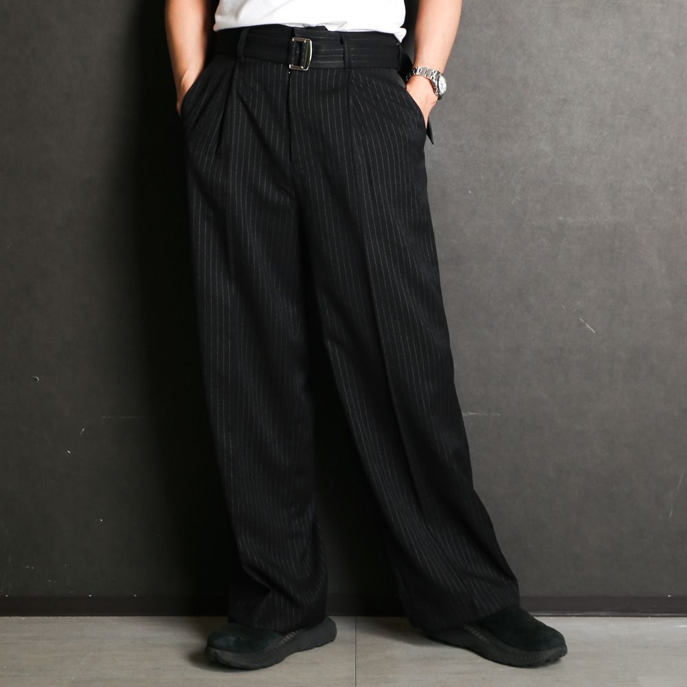 24ss ~ 24aw VICTIM バギー スラックス パンツ ブラック L 24ss ~ 24aw VICTIM バギー スラックス パンツ ブラック L