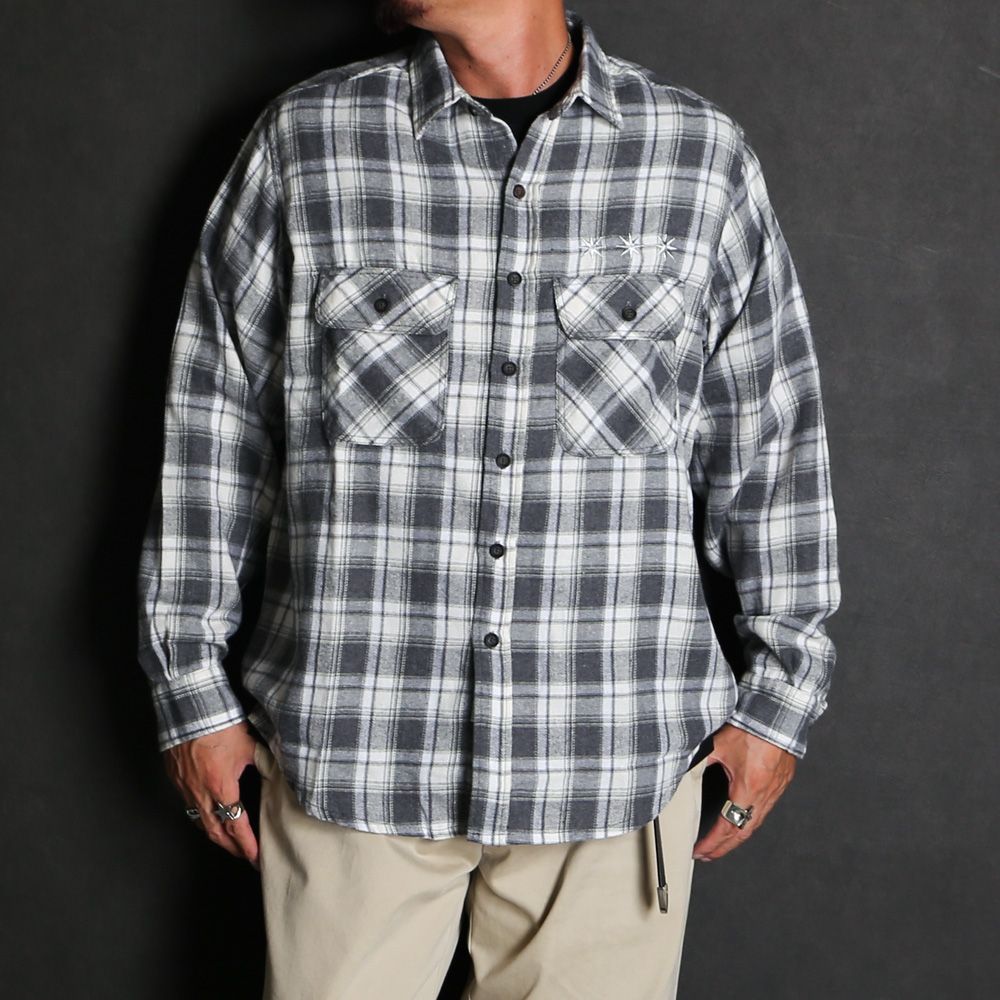 Flannel Shirt - Black / フランネルシャツ / GD0468
