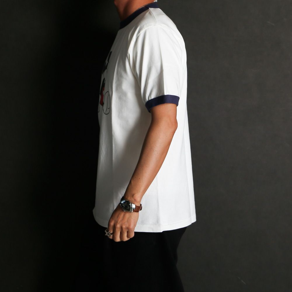 Disney / SD Ringer T - White × Navy / Tシャツ / TSOSJ110