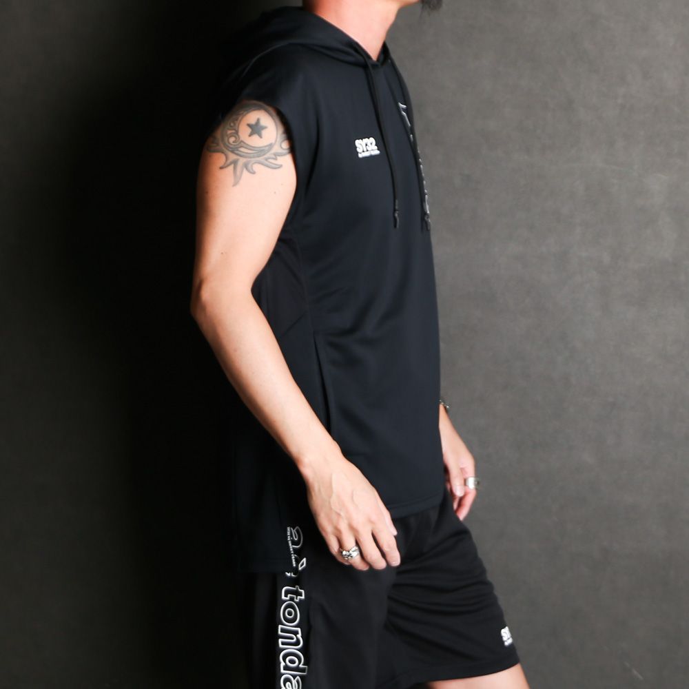ACTIVE WORK OUT NOSLEVE HOODIE  / ノースリーブ パーカー / 14205