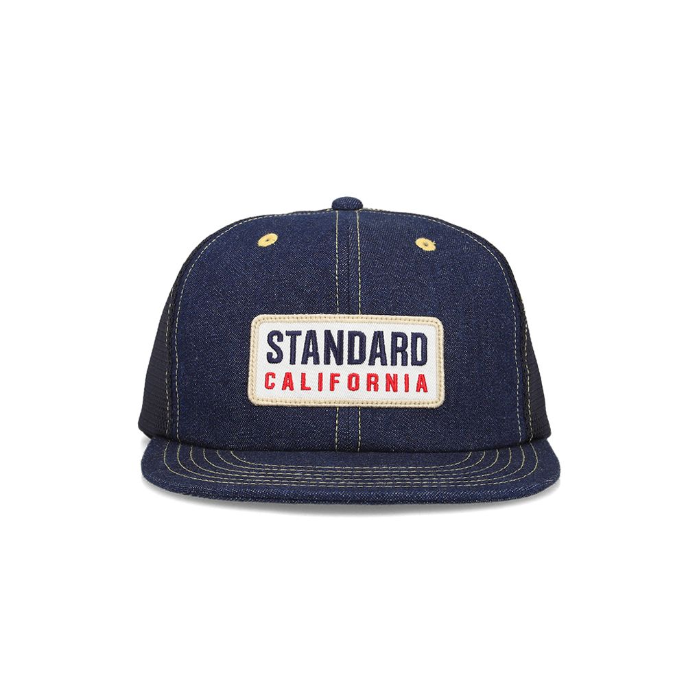 SD Box Logo Patch Denim Mesh Cap - Indigo / デニム メッシュキャップ / OTCOV090