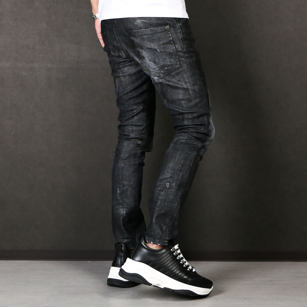 DSQUARED2セール【美品 レア】DSQUARED2 SKATER JEAN スケーター 42 黒