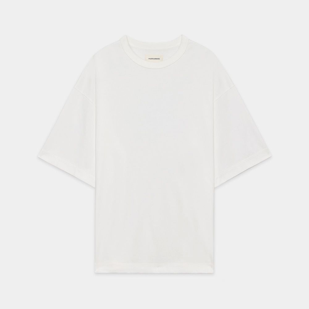 COMFORT FIT Tee - WHITE / オーガニックGIZA 80/3 天竺 サバイバルクロス® - コンフォートフィットTee / A26A19CS02B