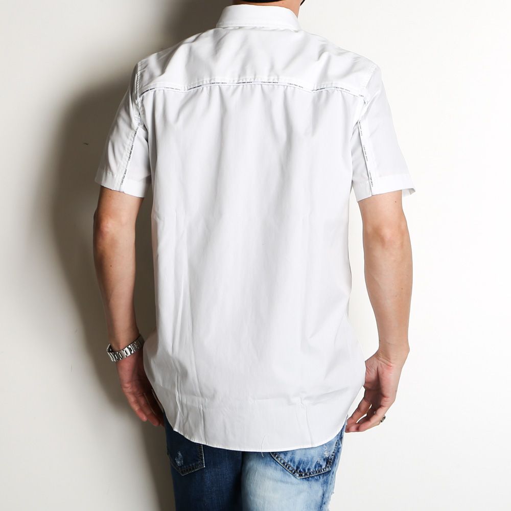 LOGO PIPING RELAXED SHIRT / 半袖シャツ / J323581