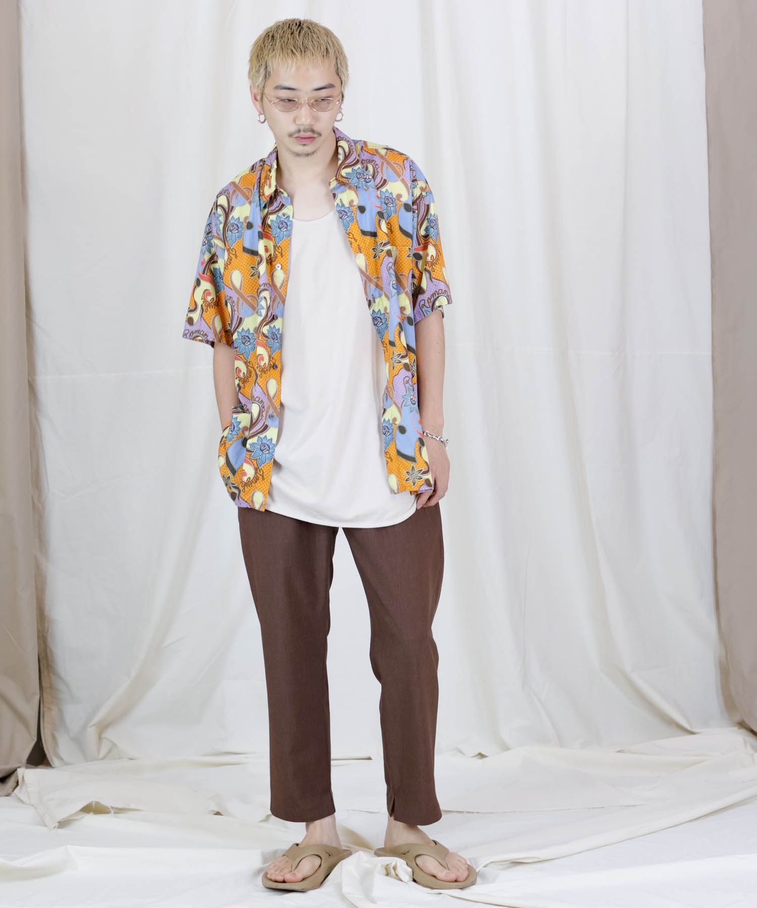 REFLAX WEATHER CLOTH PT / サイドスリット テーパードパンツ / 479102