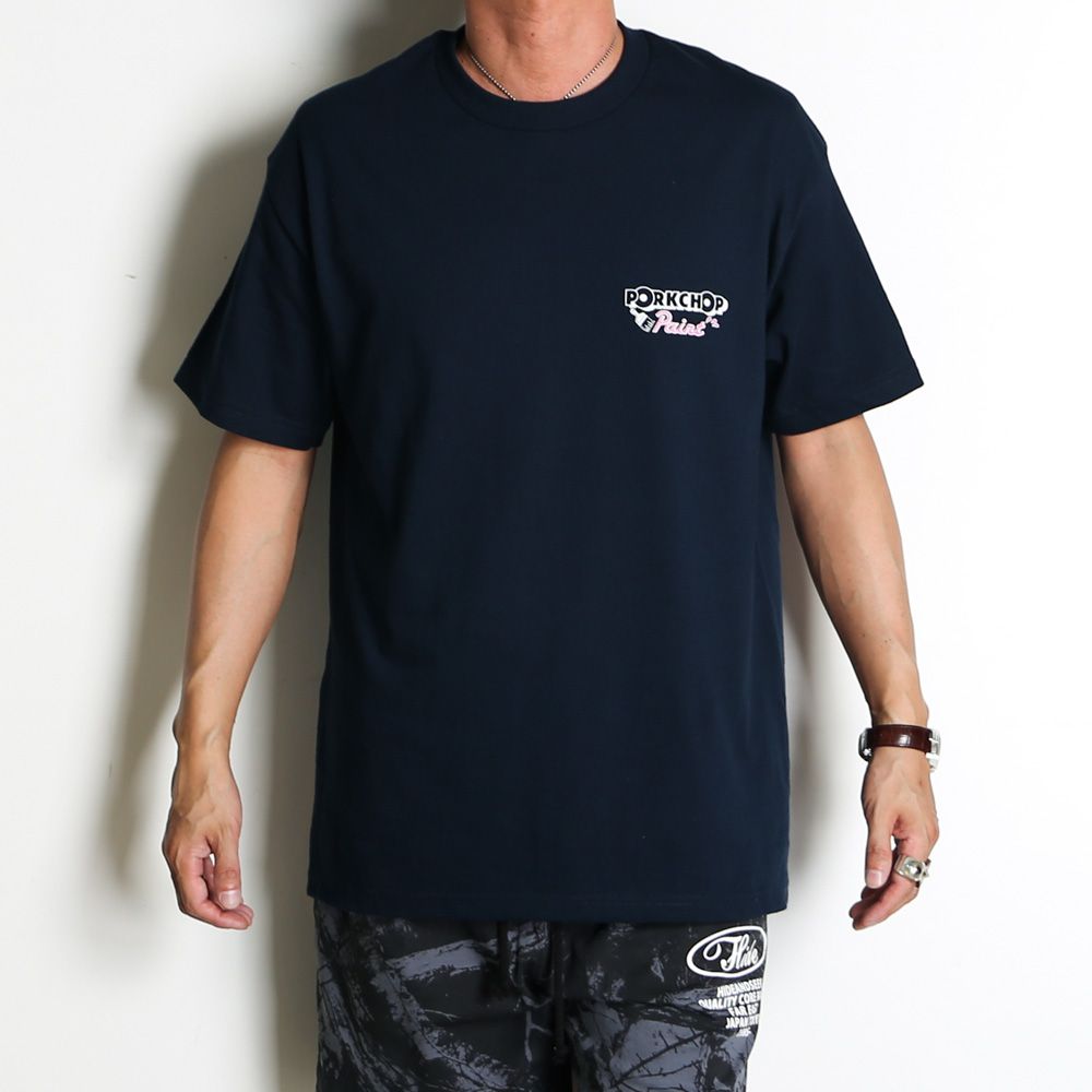 PCP PORK TEE - NAVY / ショートスリーブTシャツ