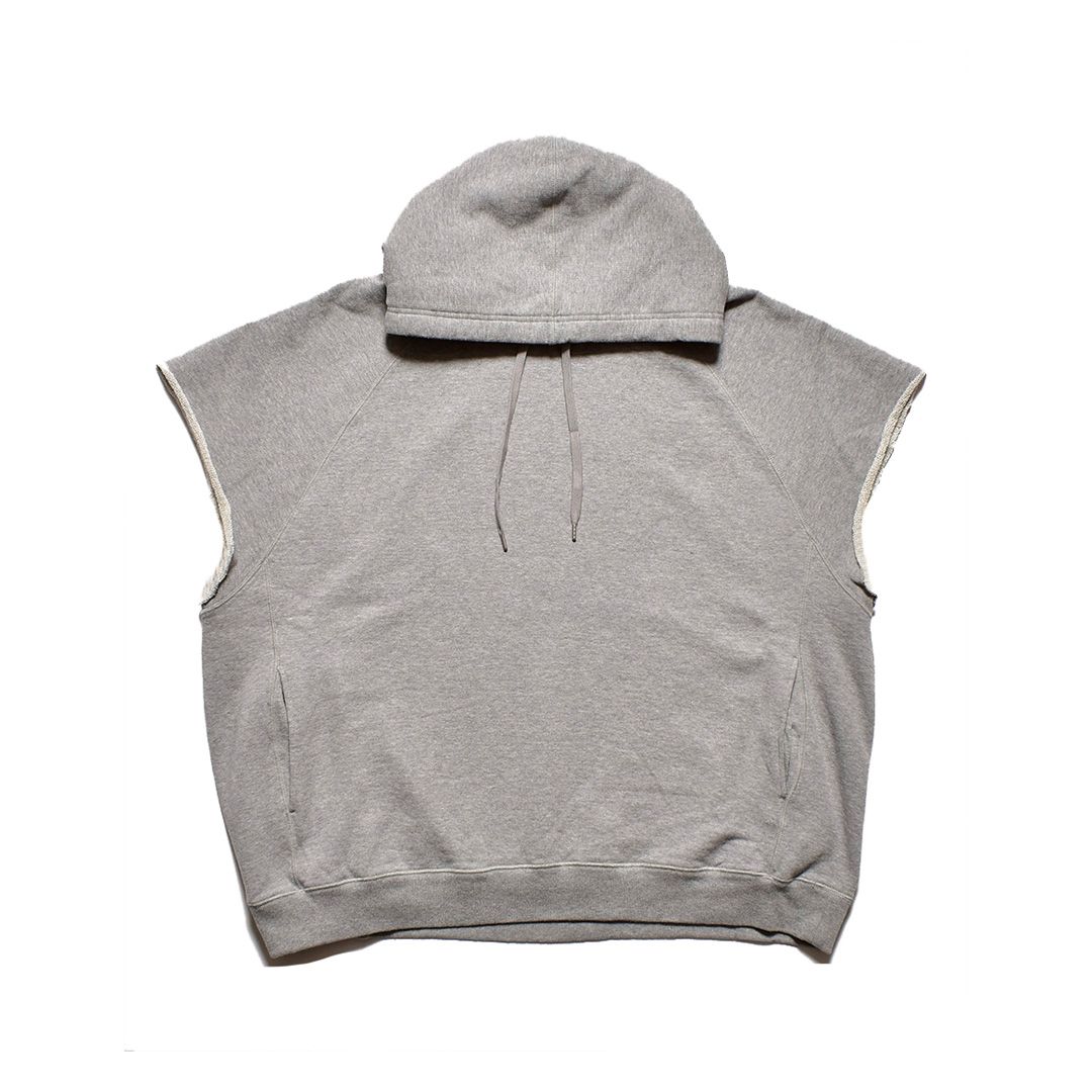 Cutoff Sleeve Big Hoodie / 2308-6003
