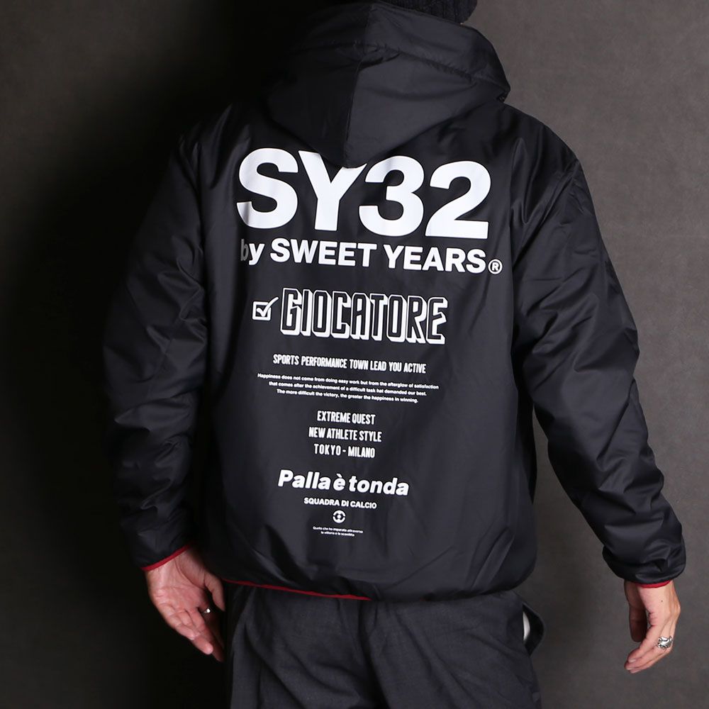 SY32 by SWEET YEARS - REVERSIBLE FLEECE ZIP HOODIE / リバーシブル