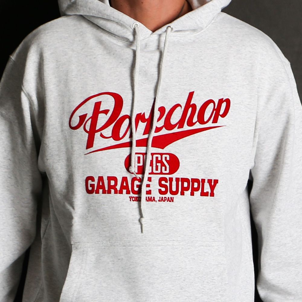 SCRIPT COLLEGE HOODIE - ASH / プルオーバーパーカー