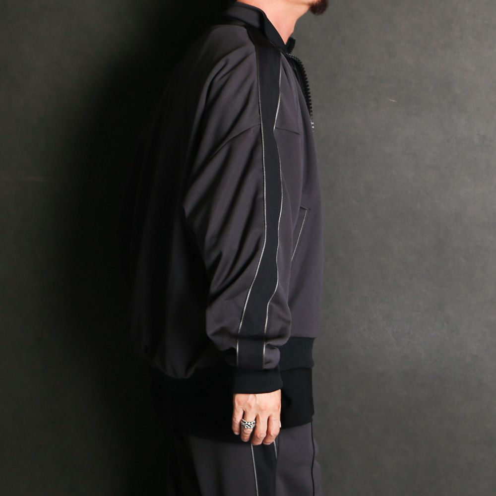【ラスト1点-サイズ46】 Wide Back Track Jacket - BLACK / ワイドバック トラックジャケット / A17JK561