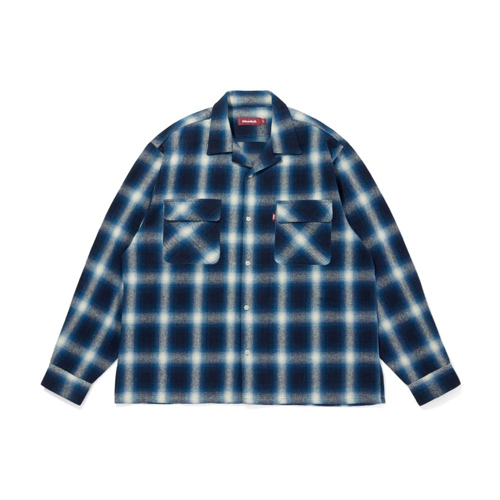 Ombre Check L/S Shirt (25aw) - Blue / オンブレチェックシャツ / HS-090325