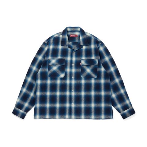 Ombre Check L/S Shirt (25aw) - Blue / オンブレチェックシャツ / HS-090325