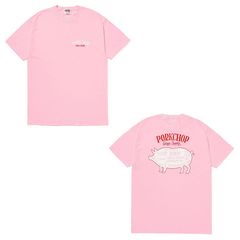 【ラスト1点-サイズXL】 PORK BACK TEE - PINK / ショートスリーブTシャツ