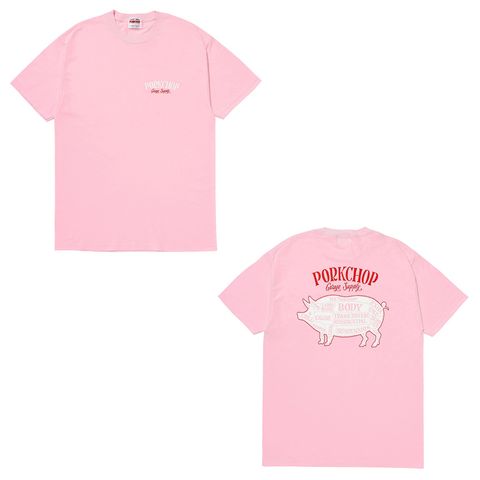 PORK BACK TEE - PINK / ショートスリーブTシャツ