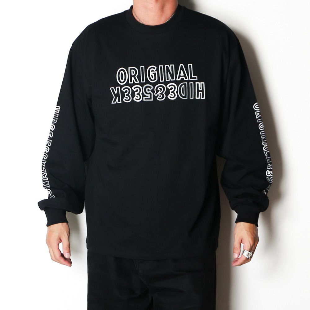 " HIDEANDSEEK × Toru Nishiura " / Original L/S Tee - BLK / Tシャツ / H30th-091526