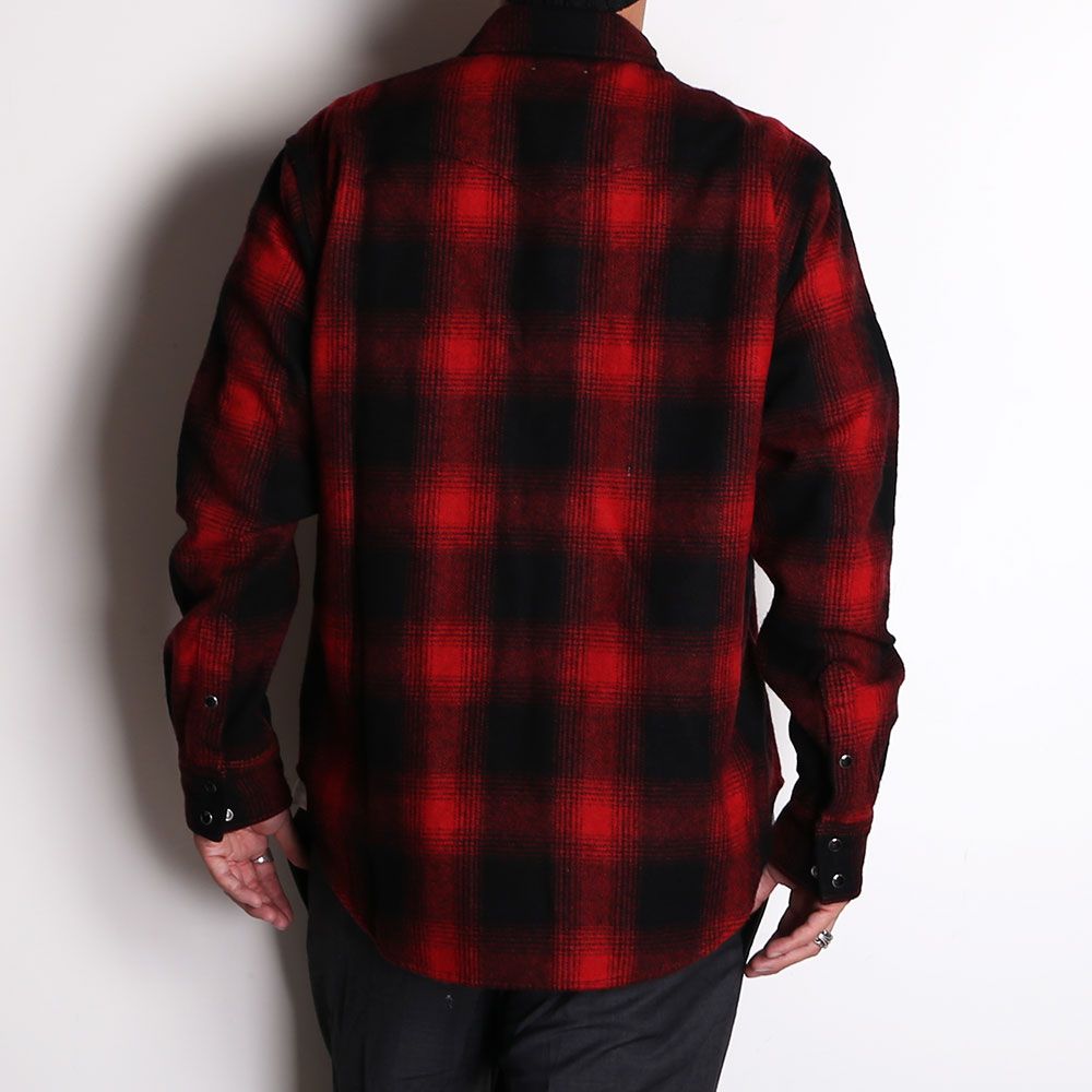 MINEDENIM - Ombre Check Flannel RF Western SH / 2310-5001