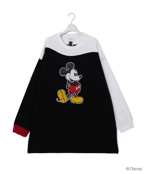 MICKEY ASYMMETRIC LONG SLEEVE TEE / Tシャツ / MIMI-TEE-U06