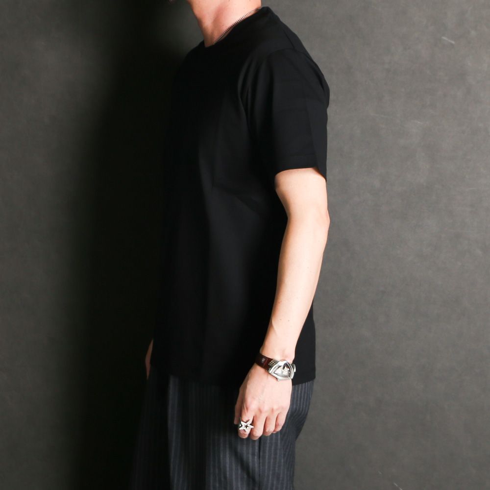 REGULAR FIT Tee - BLACK / オーガニックGIZA 80/3 天竺 サバイバルクロス® - レギュラーフィットTee / A26A19CS04B
