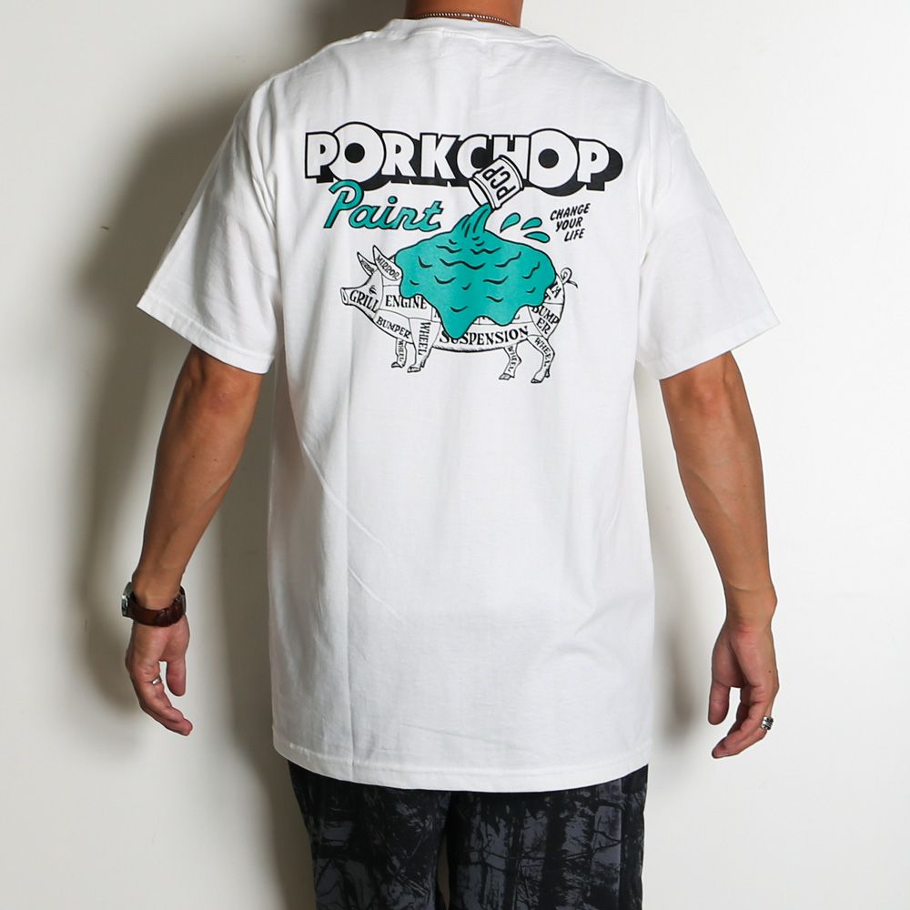PORKCHOP - PCP PORK TEE - WHITE / ショートスリーブTシャツ