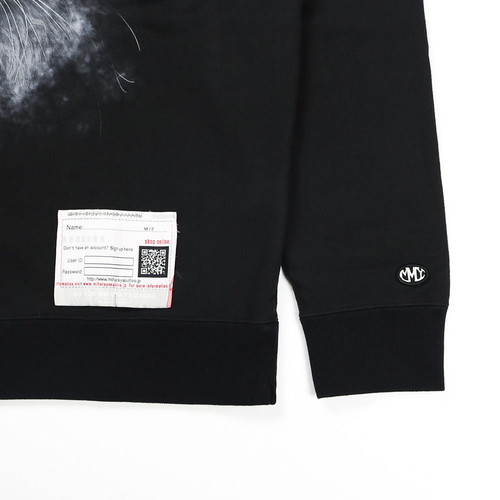 Maison MIHARA YASUHIRO - Cat Printed Sweatshirt - BLACK