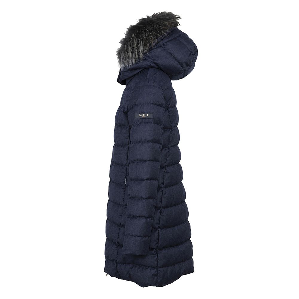 【レディース】 LAVIANA ラヴィアナ - NAVY / ミドル丈ダウンコート / LCKA0739013588