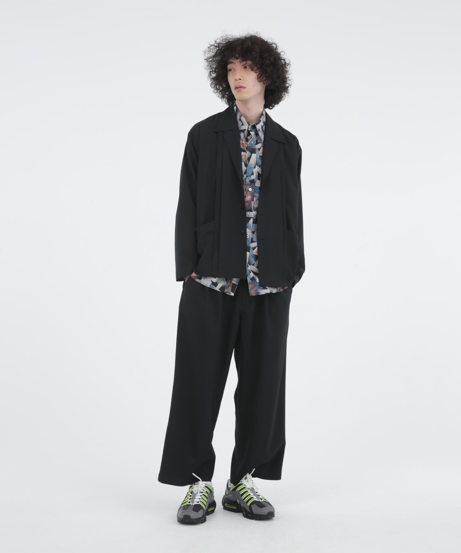 WORSTED WOOL-LIKE TWILL JK / シャツジャケット / 378205