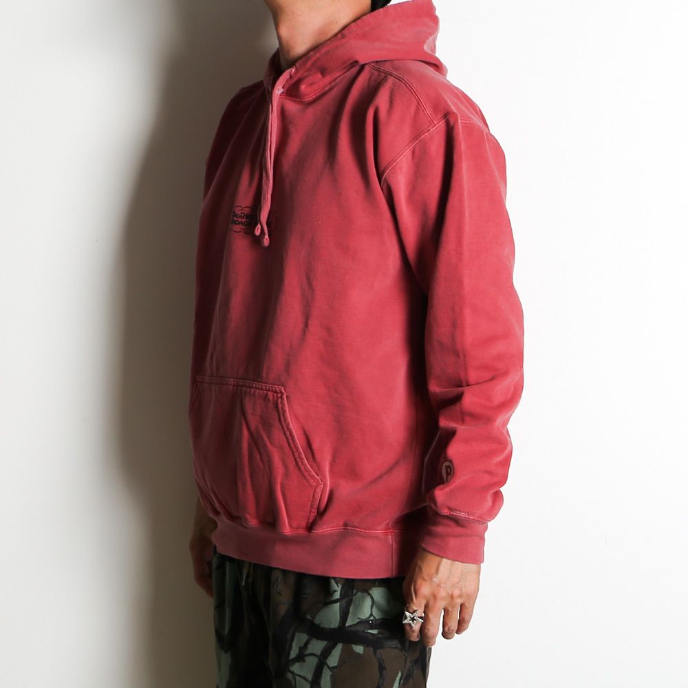 RUNNING LOGO HOODIE - CRIMSON RED / プルオーバーパーカー