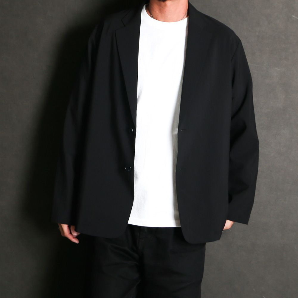 【ラスト1点-サイズ1】 STRETCH TECH JACKET - BLACK / テーラードジャケット / VTM-26-O-001