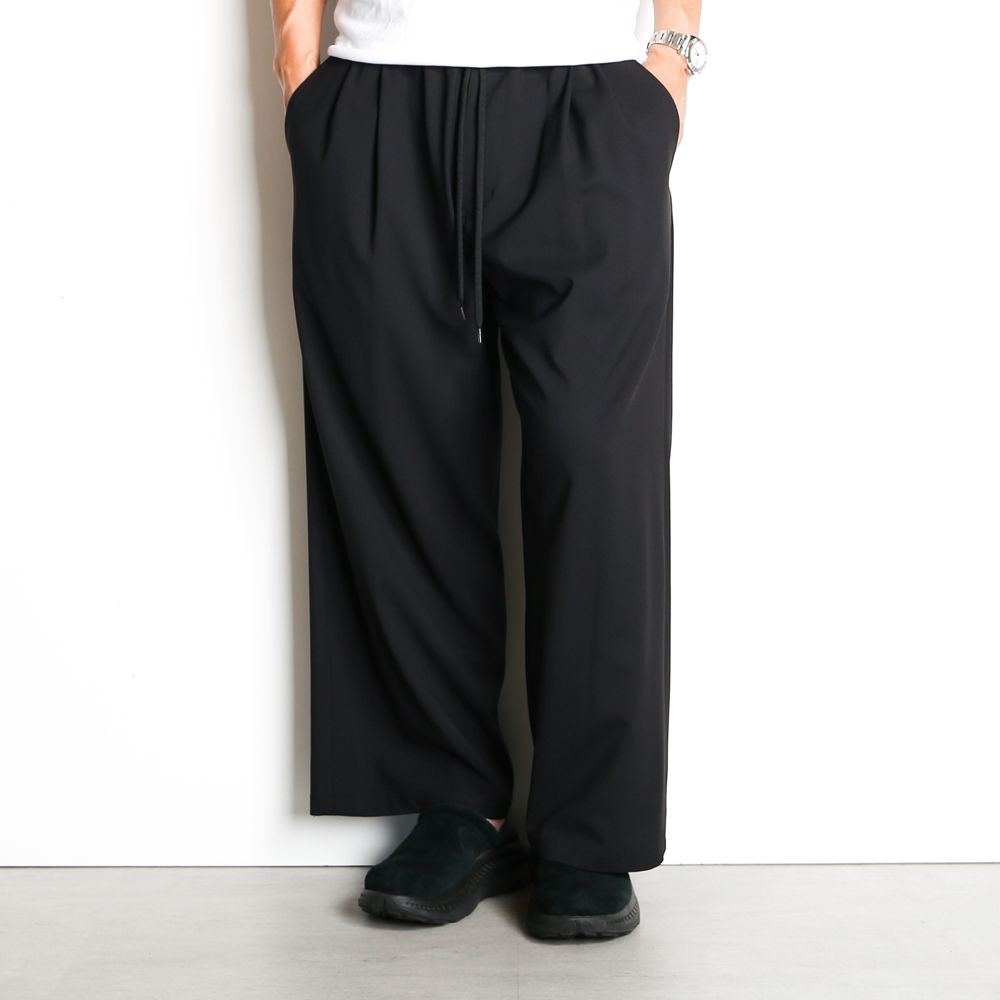 WORSTED WOOL-LIKE TWILL PT / 2タックワイドイージーパンツ / 478214