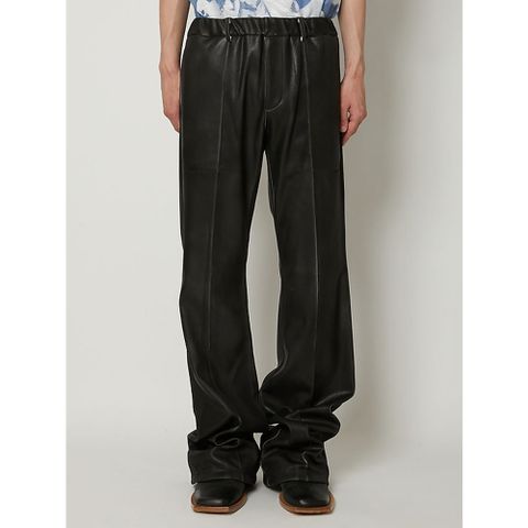 "LEATHER COATING JERSEY" TRACK PANTS / トラックパンツ / TA23SS-PT028