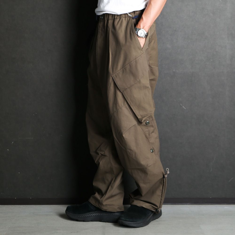POLIQUANT - THE CHANGING LENGTH / HEM FATIGUE PANTS - OLIVE
