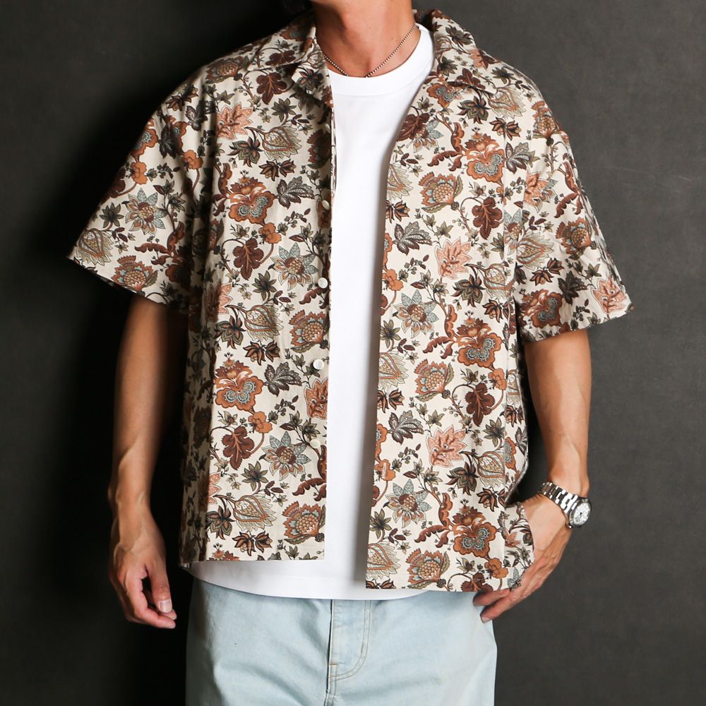 Aloha shirt - Flower print / アロハシャツ - フラワー プリント / SN-561
