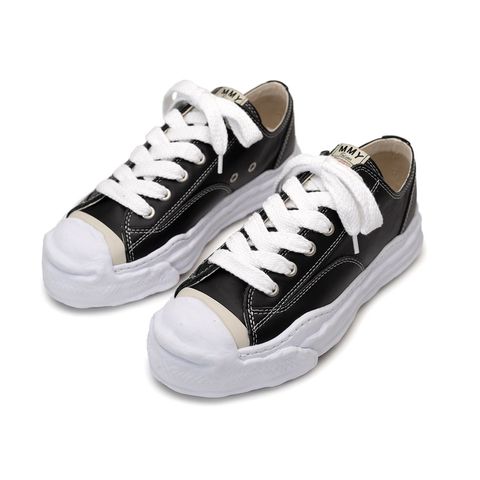"HANK"(ハンク) original sole leather lowcut sneaker - BLACK / A05FW704