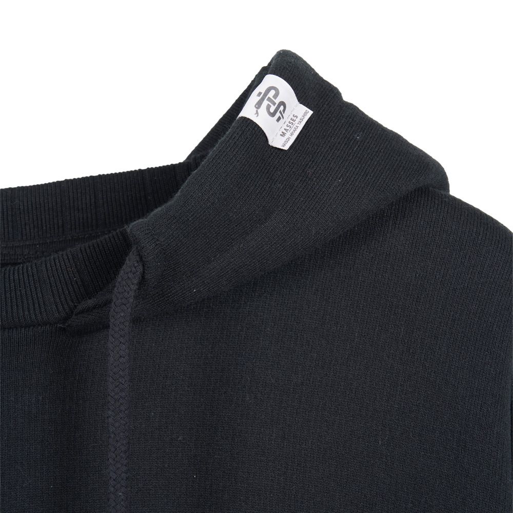 【ラスト1点-サイズ46】 MASSES × Maison MIHARA YASUHIRO / DON'T FOG UP PRINT HOODIE - BLACK / プルオーバー パーカー / C15HD043