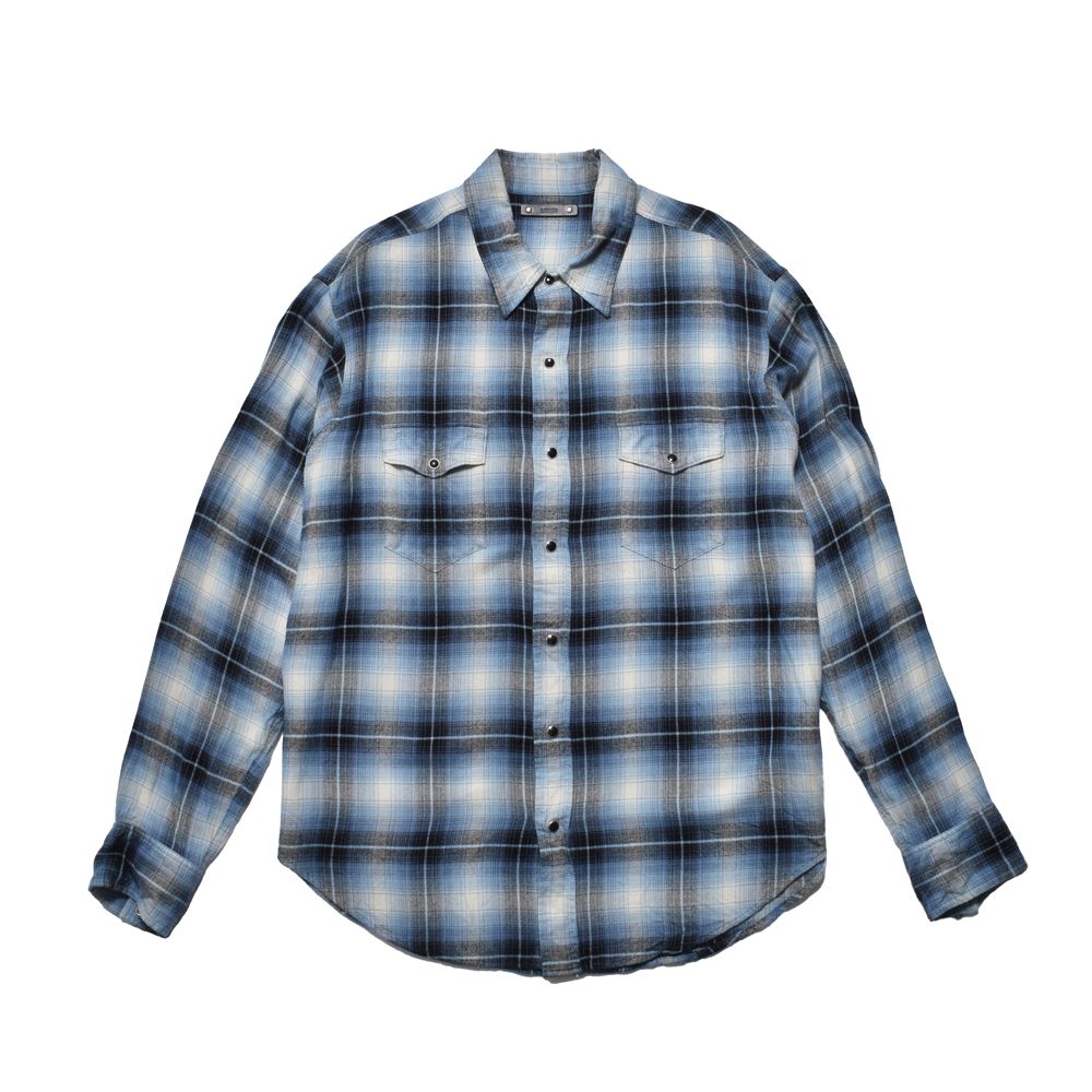 R.Flannel Ombre Western Shirt  - BPT / MDFBF10502