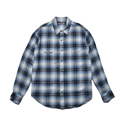R.Flannel Ombre Western Shirt  - BPT / MDFBF10502