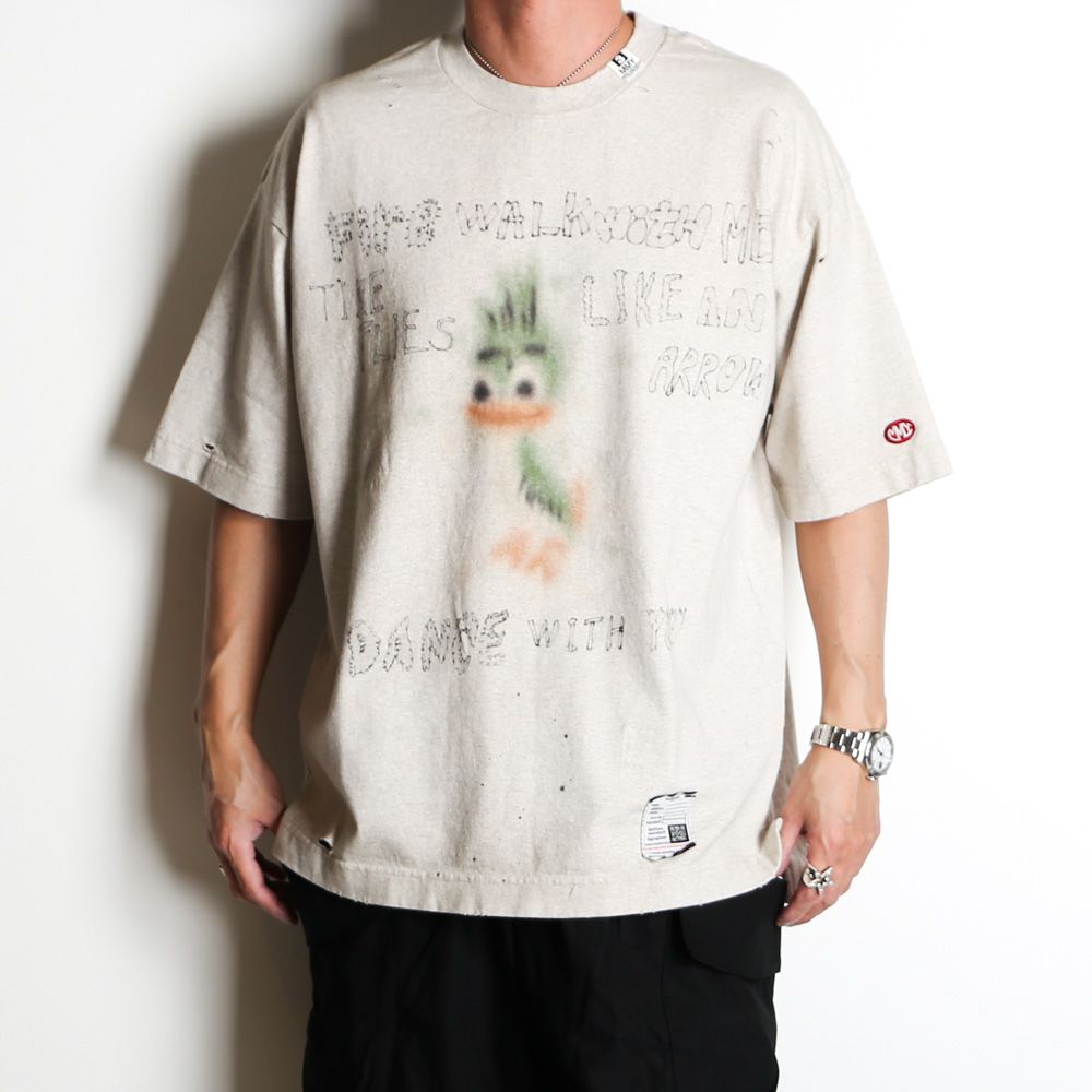 Maison MIHARA YASUHIRO - Distressed Tee - GRAY