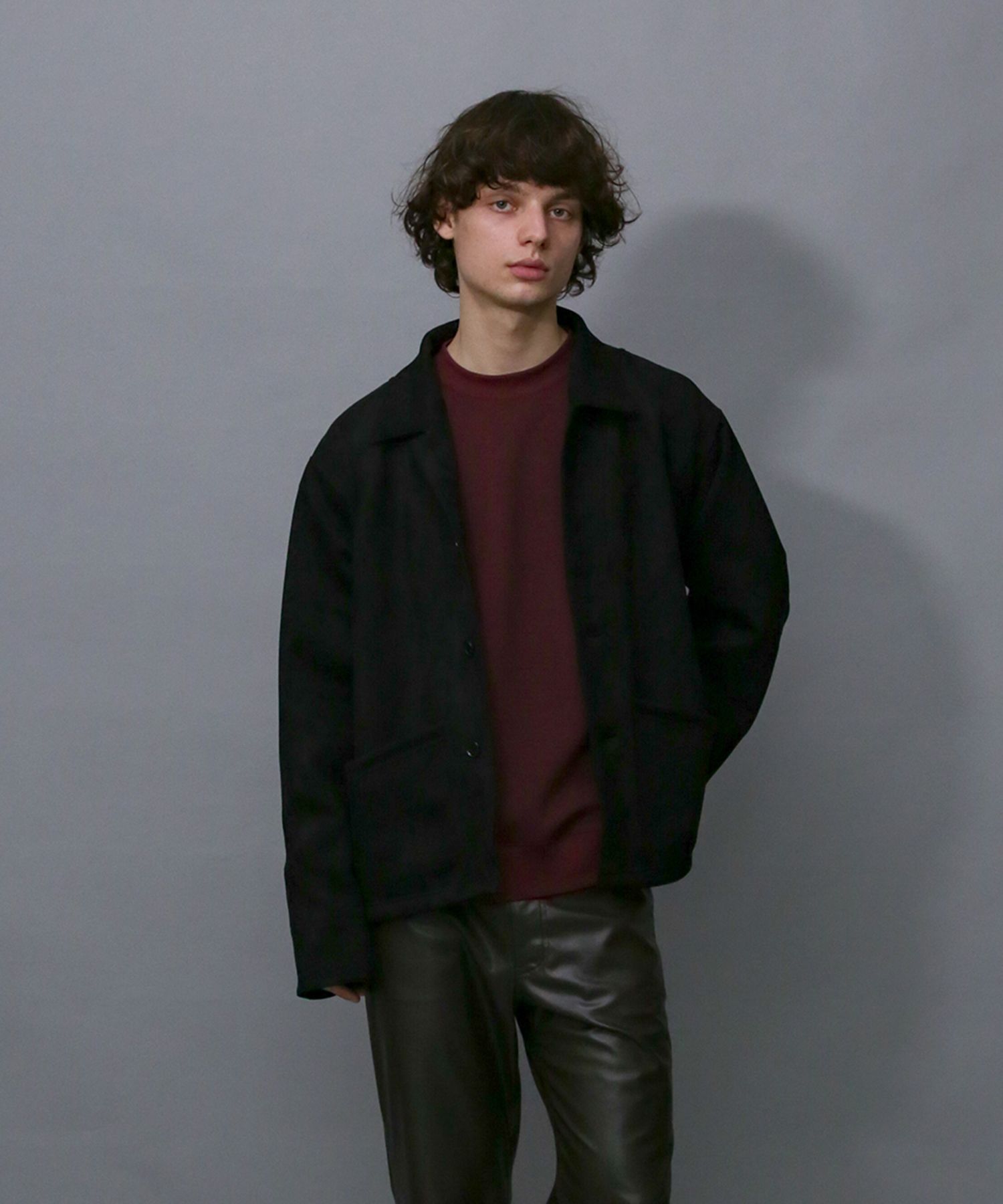 TECH KNIT SUEDE JK / ダンボールスエード カバーオール / 179204