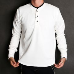 BOMBER HEAT® THERMAL L/SL HENLEY-NECK SHIRTS / 裏起毛 サーマル ヘンリーネックロングスリーブTシャツ / TCS-F2002