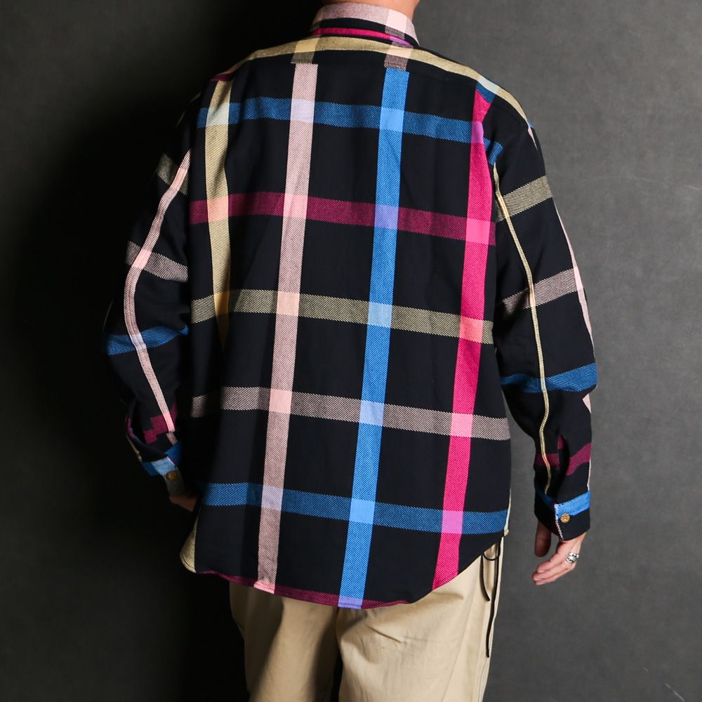 N.HOOLYWOOD - × BIG MAC / SHIRT - NAVY CHECK / 2242-SH31-011 peg | chemical  conbination