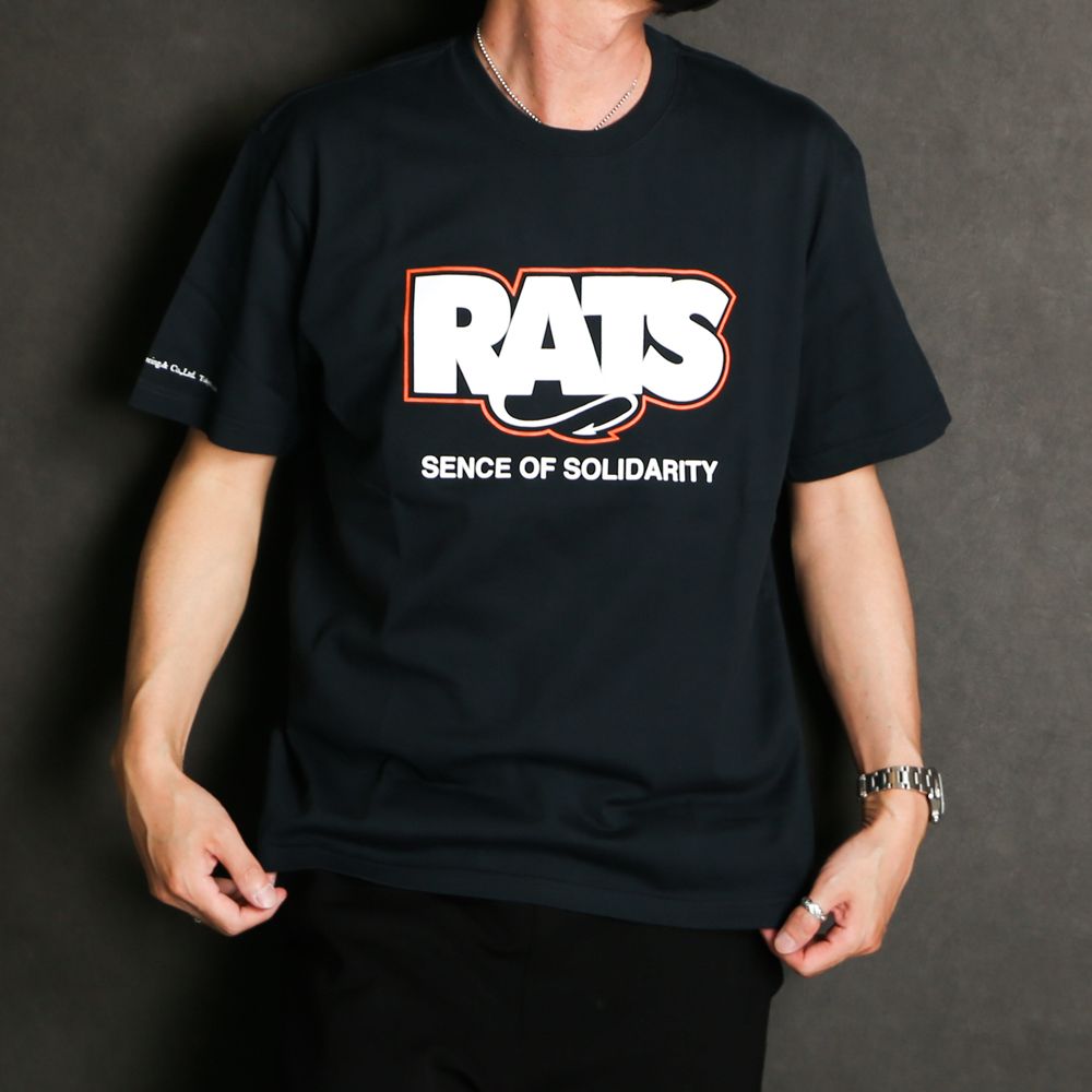 RATS - BOX FLAME LOGO TEE / ボックスフレームロゴ Tシャツ / 21'RT 