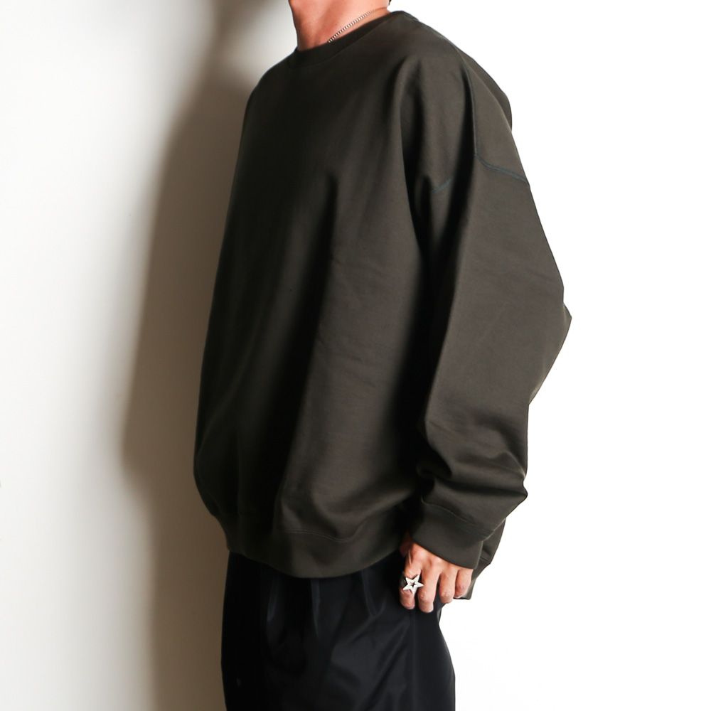 MARKAWARE - HUGE SWEAT - DARK OLIVE / オーガニックコットン
