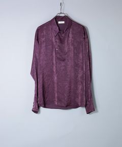 VINTAGE SATIN P/O SH / ヴィンテージライク ポリエステルサテン プルオーバーシャツ / 380207